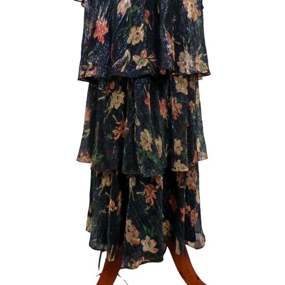 House of Harlow 1960 x Revolve Collins Dress in Noir Floral Multi. XS #990 - Picture 8 of 13